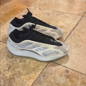 Yeezy Black and Cream Sneakers